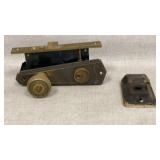 Vintage door knob, and a door mount latch