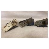 3 vintage door knobs