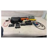 Model train set with tracks