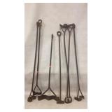 antique, hand-forged branding irons