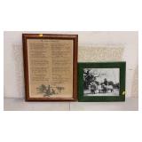 Framed Poem 'The Things A Cowboyï¿½s Got' by