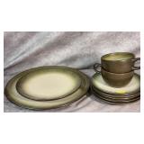 Vintage Heath Ceramics Tea Cups and Saucers,