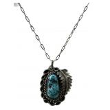 JEFFERSON JAMES NAVAJO STERLING & TURQUOISE