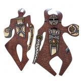 (2) BRAD LOVING STUDIO TERRACOTTA KACHINA ART