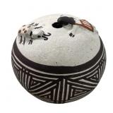 RCC SIGNED ACOMA POLYCHROMED SEED POT