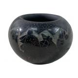 DALAWEPI ERGIL VALLO HOPI CARVED POTTERY POT