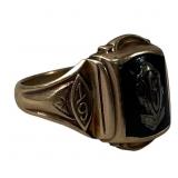 1955 10K YELLOW GOLD CLASS RING