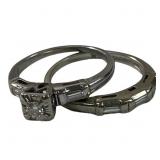 2PC 14K & DIAMOND WEDDING RING