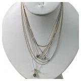 (6) 14K YELLOW GOLD PETITE NECKLACES