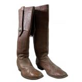 DAVID ESPINOSA LEATHER COWBOY BOOTS