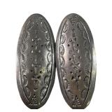 STERLING TAXCO ELONGATED CONCO EARRINGS