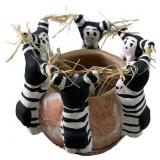 ESTHER CAJERO 'BIRD IMAGE' JEMEZ PUEBLO POTTERY