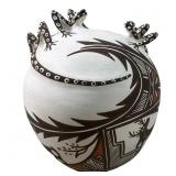 NOREEN SIMPLICIO ZUNI LIZARD SEED POT