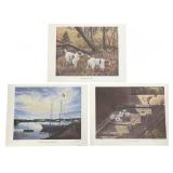 (3) Signed Prints On Paper