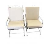 2 Iron Outdoor Rocker Patio Chairs