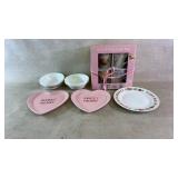 Assortment of valentines dishes