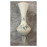 Vintage 1970ï¿½s Tall Pedestal Frosted White Glass