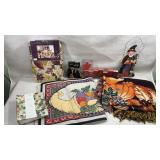 collection of vintage-style autumn and Halloween