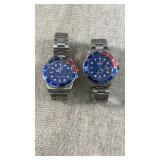 (2) vintage Helbros quartz watches