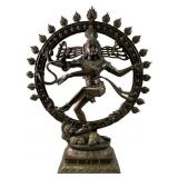LARGE ANTIQUE LORD OF SHIVA AS NATARAJA BRONZE