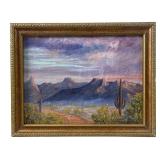 EDWARD ARTHUR LONGSETH OIL ON CANVAS BOARD