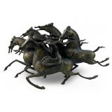 TIEFENG JIANG "EMERALD LADY" BRONZE SCULPTURE