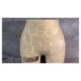 Sculptural Butt Stool Made with Newspaper