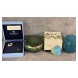 Vintage Wedgwood Lapel Pin, Vintage Emerald Green