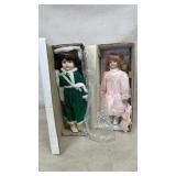 2 Porcelain Dolls