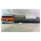 Assortment of empty containers Tackle Box/Fishing