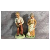 Vintage UOGC Grandma and Grandpa Porcelain