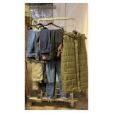Ladies Clothing-Puffer Long Sleeveless Coat,