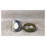 Silver and Brass Cuff and Bangle Jewelry Lot