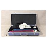 Complete Mahjong Set with Case and Accessories
