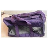 Sherpa Polyester Quilted Purple Travel Pet