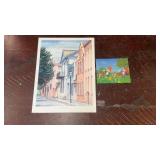 Signed Gordon Wheeler Print & Woody Woodpecker Art