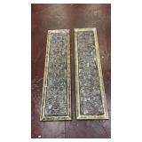 pair of antique-style decorative wall panels