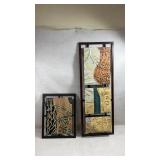 decorative 3D wall art panels featuring a