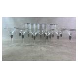 (15) Dinewares martini & wine glasses