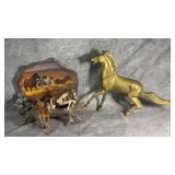 Vintage Brass Horse Sculpture, 2006 Bradford