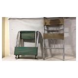 Foldable Aluminum Chair and Ladder Combination Set
