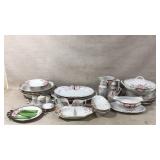 Noritake azalea patterned china serving ware