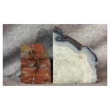 Polished Arizona Petrified Wood Bookend, Polished