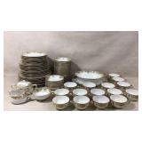 Noritake Porcelain Dinnerware Set with Gold Detail