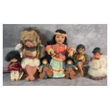 Vintage Native American Signed Decorative Display
