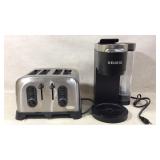 Stainless Steel Toaster and Keurig Coffee Maker Se
