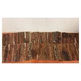 Handwoven Strip Leather Dining Table Place