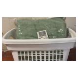 (2) Rubbermaid Plastic Laundry Baskets, King Size