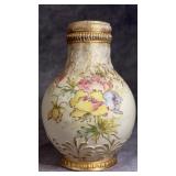 Antique Turn Teplitz Bohemia Gold Gilt Floral