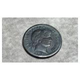 Antique 1911 Silver Barber Dime